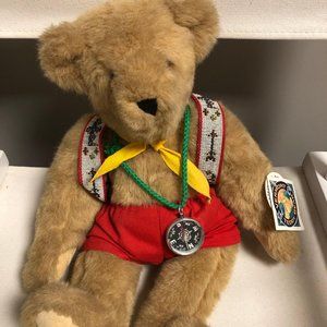 RARE Vintage Vermont Teddy Bear Hiker, Scout? 1993, with tags!